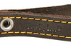 Genuine Leather Dog Traffic Leash Short 12" Long 1" Wide Lead Brown