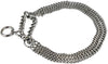 Triple Chain Martingale Dog Collar 2.5mm Link Chrome 4 sizes