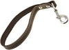 Genuine Leather Dog Traffic Leash Short 12" Long 1" Wide Lead Brown