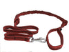 Expandable Bungee Shock Absorbing Dog Leash Large 5ft Long 3/4" Wide (Red)