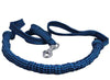 Expandable Bungee Shock Absorbing Dog Leash Large 5ft Long 3/4" Wide (Blue)