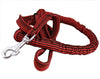 Expandable Bungee Shock Absorbing Dog Leash Large 5ft Long 3/4" Wide (Red)