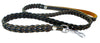 Genuine Leather Braided Dog Leash 4 Ft Long 3/4" Wide Black