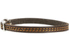 Genuine Leather Dog Collar 8"-9.5" Neck for Smallest Breeds and Young Puppies Brown