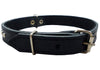 Genuine Leather Studded Padded Dog Collar 15"x5/8" Wide Fits 10"-13" Neck Poodle, Chihuahua, Puppies