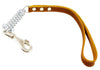 Brown Shock Absorbing Leather Dog Short Traffic Leash 20" Long for Large to XLarge Breeds
