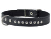 Genuine Leather Studded Padded Dog Collar 18" Long 3/4" Wide Fits 12"-14.5" Neck