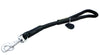 Round Genuine Rolled Leather Dog Short Leash 20" Long 5/8" Wide Black Lead for Large Breeds