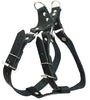 Genuine Leather Medium 22.5-26 Chest 3/4-inch Wide Adjustable Dog Step-in Harness Black