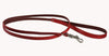 4' Genuine Leather Classic Dog Leash Red 3/8" Wide For Small Breeds and Puppies