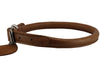 Genuine Leather Rolled Dog Collar Neck: 10.5"-14" size, Chow Chow, Collie, Labrador, Puppies