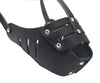 Real Leather Cage Basket Secure Dog Muzzle #118 Black (Circumference 11.8", Snout Length 3.5")