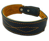 Real Leather Tapered Dog Collar 1.75" Wide, Fits 15"-19" Neck, Medium