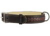 Genuine Leather Braided Dog Collar, 1" Wide. Fits 15"-20" Neck. Medium Breeds