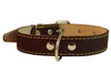 Genuine Leather Dog Collar 14"-21" Neck Size, 1.25" Wide, Amstaff, Pitt Bull