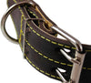 Genuine Thick Leather Dog Collar 20"-27" Neck Size, 1.75" Wide, Brown Mastiff, Great Dane