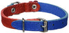 Genuine Leather Designer Dog Collar Daisy Studs. 11"x1/2" Wide. Fits 8"-10" Neck Yorkshire, Puppies