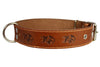 Genuine Leather Dog Collar 1.6"x27" Fits 19"-24" Neck, Brown