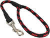 Dogs My Love 18-inch Rope Dog Leash Short Red/Black