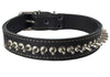 Genuine Leather Spiked Dog Collar 1.5" Wide Sized to Fit 18"-22.5" Neck Boxer, Bulldog, Rottweiler