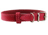 Genuine Leather Dog Collar for Smallest Dogs and Puppies 3 Sizes Pink