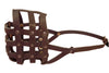 Genuine Leather Dog Basket Dog Muzzle #111 (Circumf 14.3", Snout Length 4"), Rottweiler, Pitbull