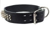 Thick Genuine Leather Spiked Dog Collar 2" wide Sized to Fit 18"-22" Neck Corso, Rottweiler, Pitbull
