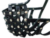 Secure Leather Mesh Basket Dog Muzzle #15 Black - Rottweiler (Circumference 13.5", Snout Length 4")