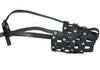 Leather Mesh Basket Secure Dog Muzzle #143 Black (Circumference 11.5", Snout Length 4.25")