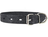 Genuine Tooled Leather Dog Collar Hunting Pattern Black 3 Sizes