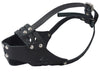 Real Leather Cage Basket Secure Dog Muzzle #119 Black (Circumference 9.5", Snout Length 2.5")
