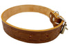 1.25" Wide Tooled Leather Dog Collar Brown Large. Fits 16"-21" Neck