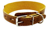 Real Leather Tapered Dog Collar 1.75" Wide, Fits 15"-19" Neck, Medium