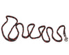 Dogs My Love 6ft Long Braided Rope Dog Leash Red with Black 6 Sizes