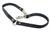 Genuine Leather Double Dog Leash - Two Dog Coupler (Black, Large (16"L x 7/8"W)