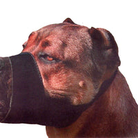 Quick Fit Nylon Dog Muzzle, Large Fits Snout Size 9"-10", Black