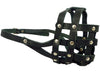 Genuine Leather Basket Dog Muzzle #110 Black - Bulldog, Boxer (Circumf 13.7", Snout Length 2.75")