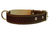 Genuine Leather Dog Collar 14"-21" Neck Size, 1.25" Wide, Amstaff, Pitt Bull
