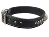 Genuine Leather Spiked Dog Collar 1.5" Wide Sized to Fit 18"-22.5" Neck Boxer, Bulldog, Rottweiler