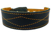 Real Leather Tapered Dog Collar 1.75" Wide, Fits 15"-19" Neck, Medium