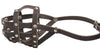 Real Leather Dog Basket Muzzle #104 Brown - Amstaff (Circumference 11.8", Snout Length 3")