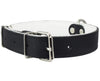 Dogs My Love Genuine Leather Felt Padded Dog Collar Black