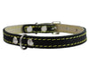 Black Real Leather Dog Collar 9.5"-13" Neck Size, 1/2" Wide Yorkshire Terrier, Puppies