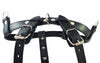 Genuine Black Leather Dog Pulling Walking Harness Large. 30"-34" Chest 1" Wide Straps, Padded