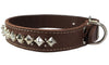 Genuine Leather Spiked Studded Dog Collar 1.5" Wide 18"-22" Neck Retriever, Doberman, Rottweiler