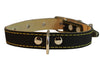 Genuine Leather Dog Collar 13"-19.5" Neck Size, 1" Wide Black