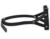 Adjustable Leather Loop Bite Bark Control Easy Fit Dog Muzzle Black. Fits 10.5"-12.5" Snout.