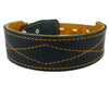 Real Leather Tapered Dog Collar 1.75" Wide, Fits 15"-19" Neck, Medium