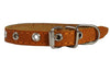 Real Leather Dog Collar 9.5"-13" Neck Size, 1/2" Wide Chihuahua, Puppies