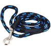 Dogs My Love Dog Rope Leash 4ft Long Blue/Black